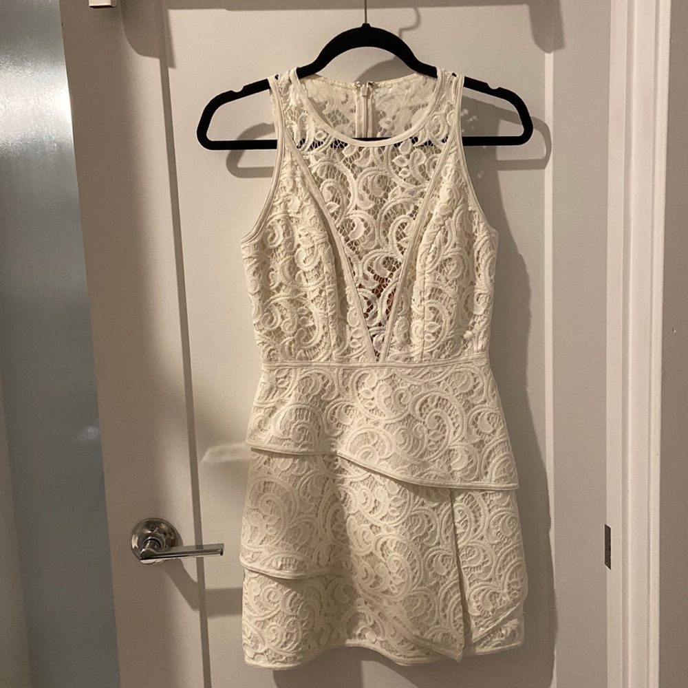 BCBG MaxAzria White Lace Dress